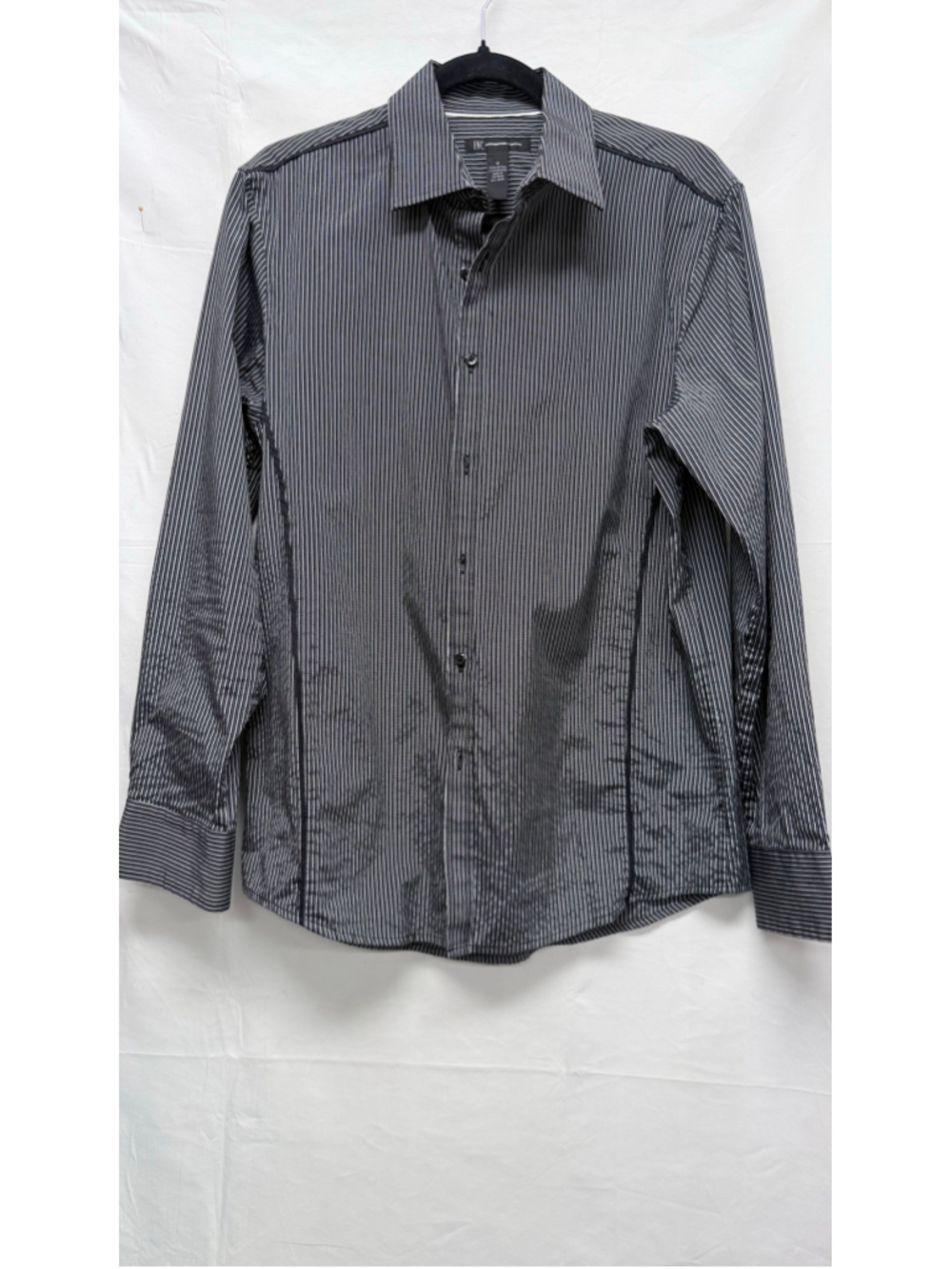 Men's INC International Concepts Casual Button Down Shirt, Size M, Black/White